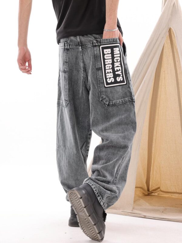 BALLON DENIM IN GRAY IN BLACK