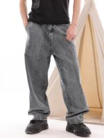 BALLON DENIM IN GRAY IN BLACK