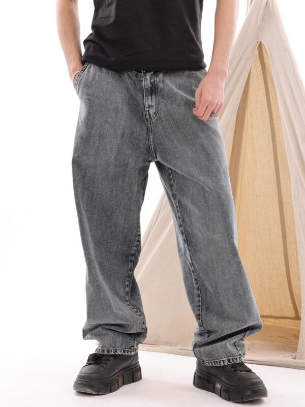 BALLON DENIM IN GRAY IN BLACK