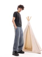 BALLON DENIM IN GREEN IN BLUE