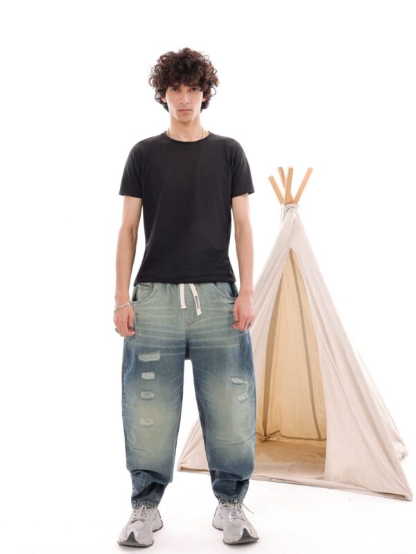 BALLON DENIM GREEN ICE WASHED